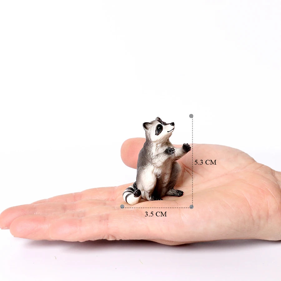 Realistic Woodland Creatures Figurines Toys Raccoon,Beavers ,Badger,Anteater,Platypus Easter Eggs Education Birthday Gift