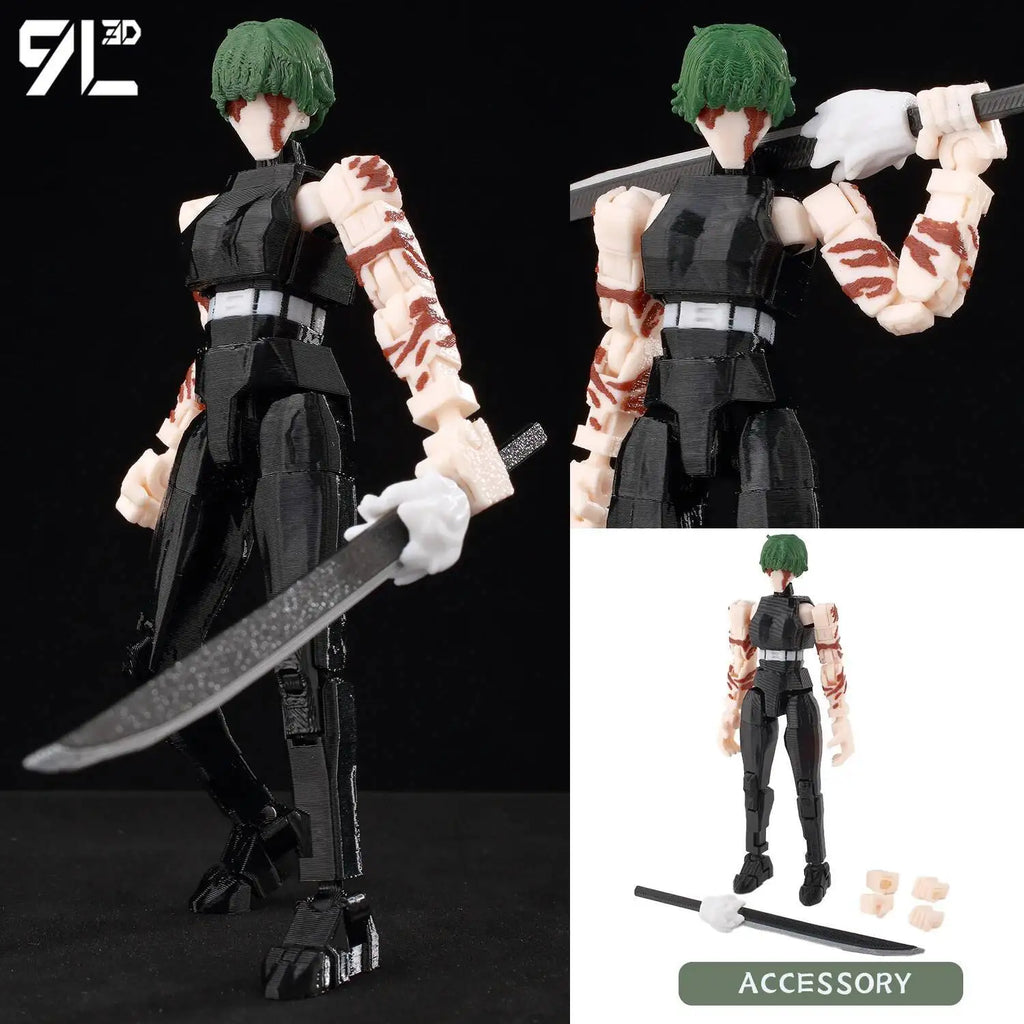 9L3D Printed Anime Jujutsu Kaisen Sukuna Yuji Yuta Satoru Gojo Lucky Dummy 13 Movable Shapeshift Action Figures Mannequin Toys