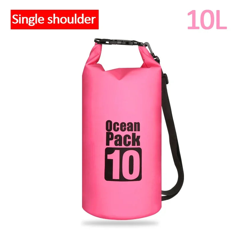 Waterproof PVC Dry Bag for Women Men 2L/5L/10L/15L/20L/30L Outdoor Sport Storage Bag for Kayaking, Boating, Fishing, Swimming