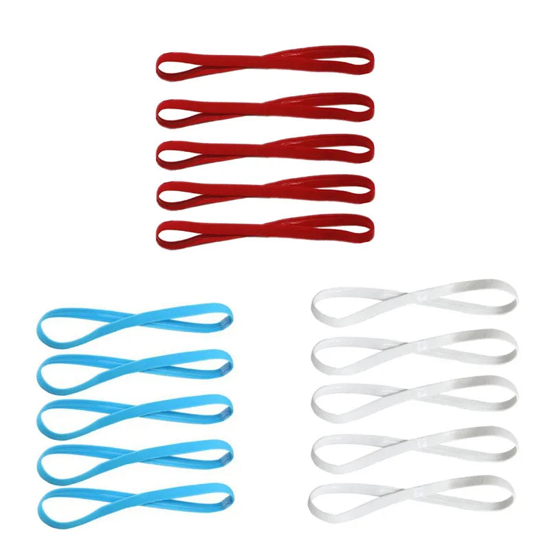5Pcs Candy Color Women Men Yoga Hair Bands Sports Headband Girls Sport Anti-slip Elastic Rubber Sweatband Football Running