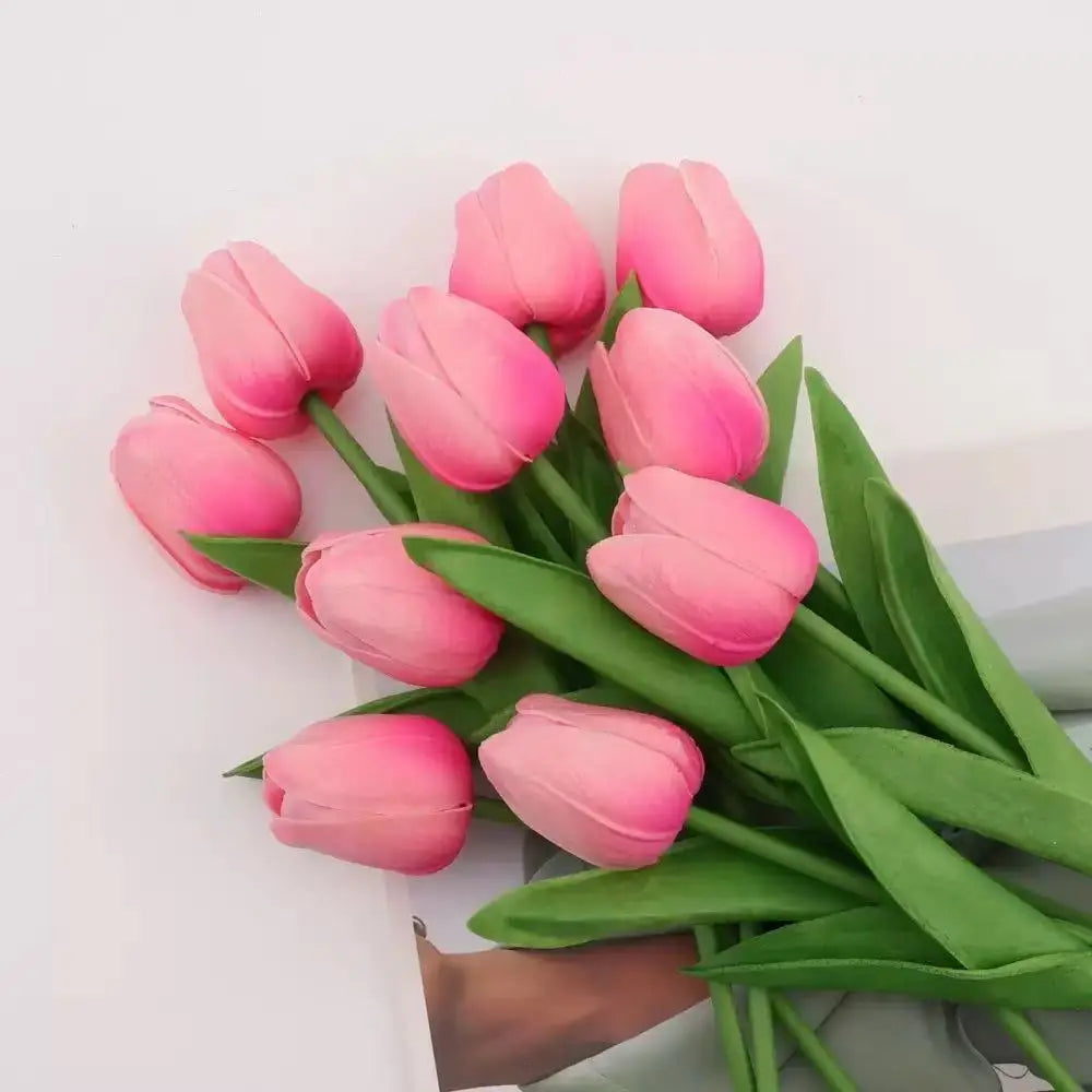 1/5/10/15PCS Tulips Artificial Flowers Real Touch Flowers Tulip Bouquet Decor Fake Tulips Flower for Home Wedding Decorations