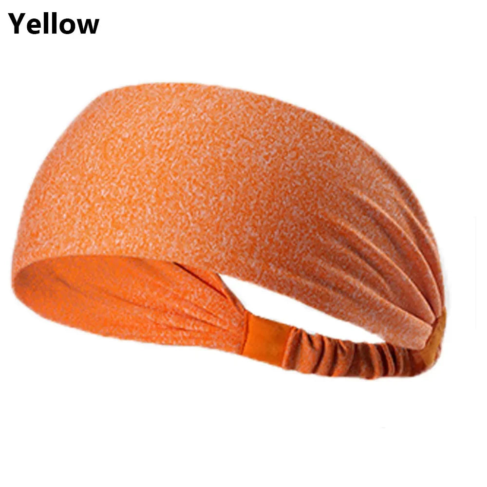 Hot Absorbing Sweat Sport Hair Bands Men Women Elastic Yoga Headbands Fitness Headwear Headwrap Sports Hair Accessories