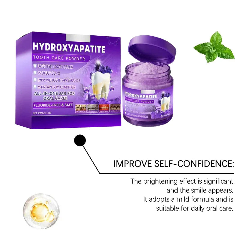 Purple Brightening Powder Enamel-Safe Toothpaste Whitening Powder Strengthen Teeth And Gums Tooth Repair Mineral Powder Gifts