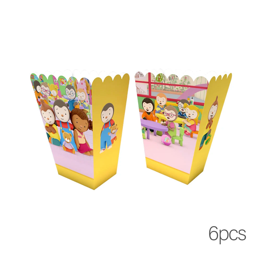 T'choupi Birthday Party Decoration Cartoon Baby Shower Party Supplies Tableware Sets Happy Birthday Cake Topper Birthday Hat