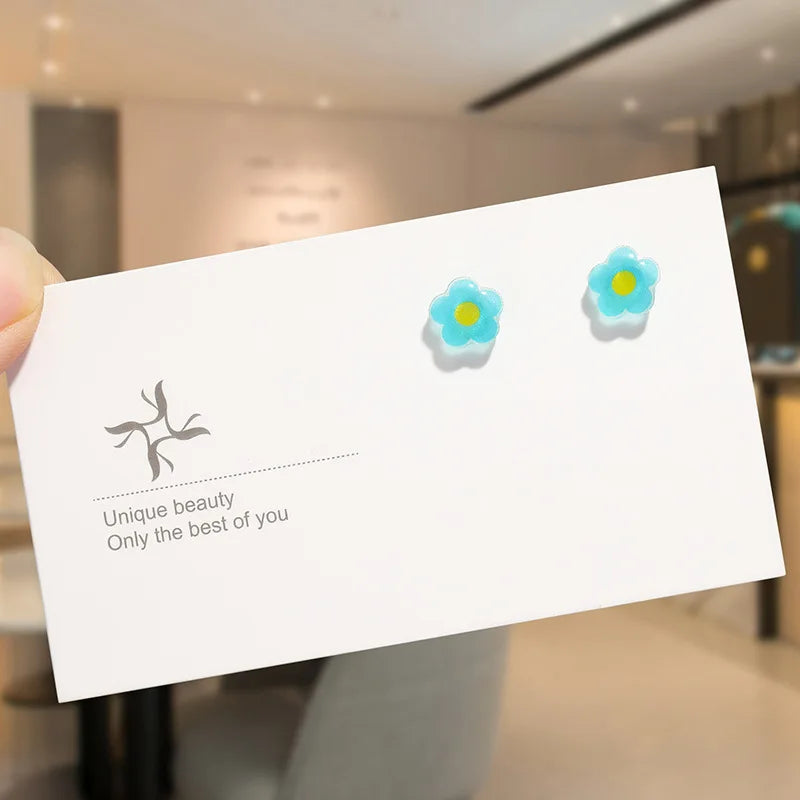 Round Magnetic Non-Piercing Clips on Stud Earrings Cute Fruit Series Stainless Steel Ear Stud Fashion Jewelry Sweet Girls 1 Pair