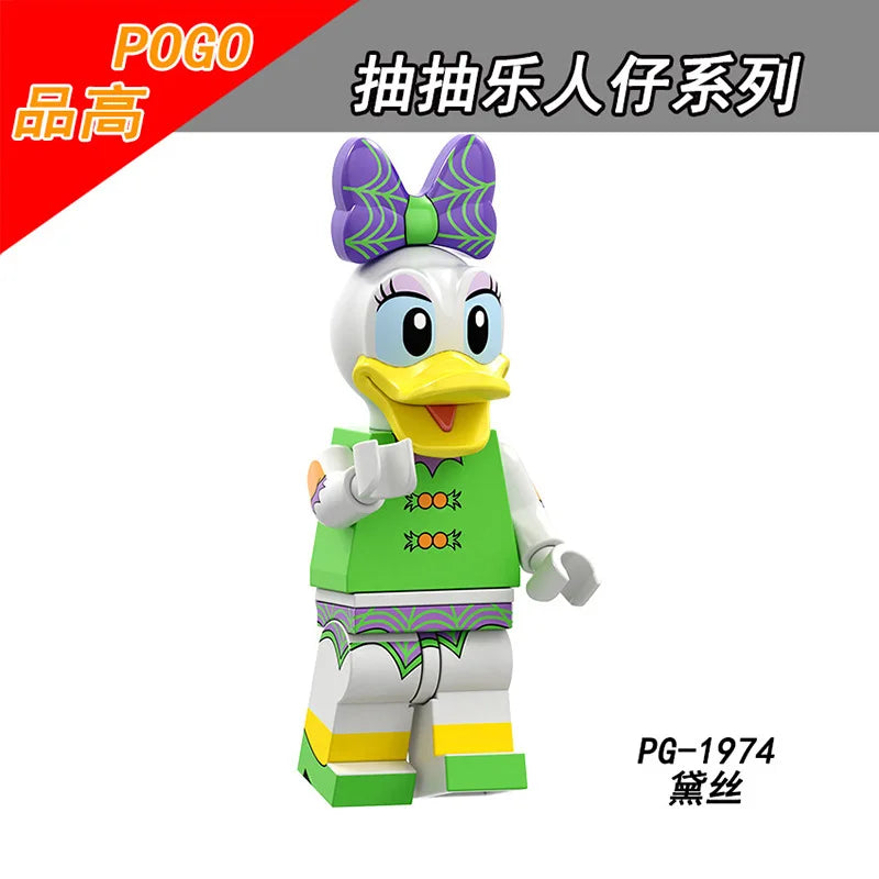 Disney Building Blocks Cartoon Comedy Simpson Family Mini Model Figures Assemble Action Bros Figures Building Blocks Toys