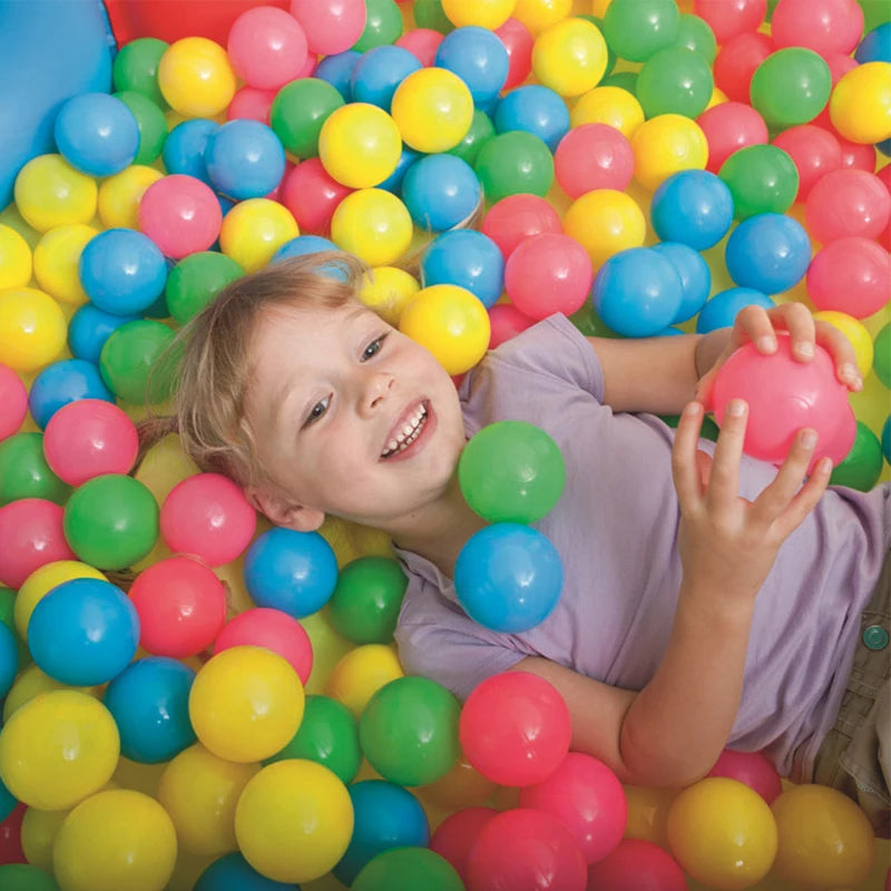 Colorful Baby Plastic Balls Water Pool Ocean Wave Balls Kids Swim Pit With Basketball Hoop Play House Outdoor Tents Toys Props