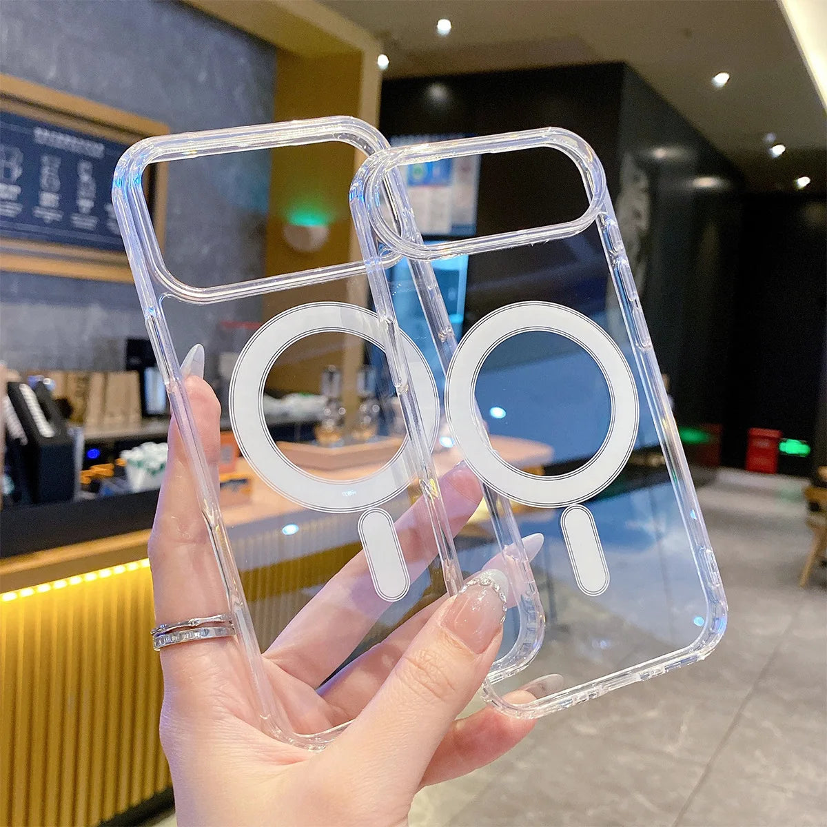 Transparent Original Magnetic Magsafe Phone Case for iPhone 17 Air 16 Pro Max 15 14 13 12 11 Boxed Shockproof Protective Cover