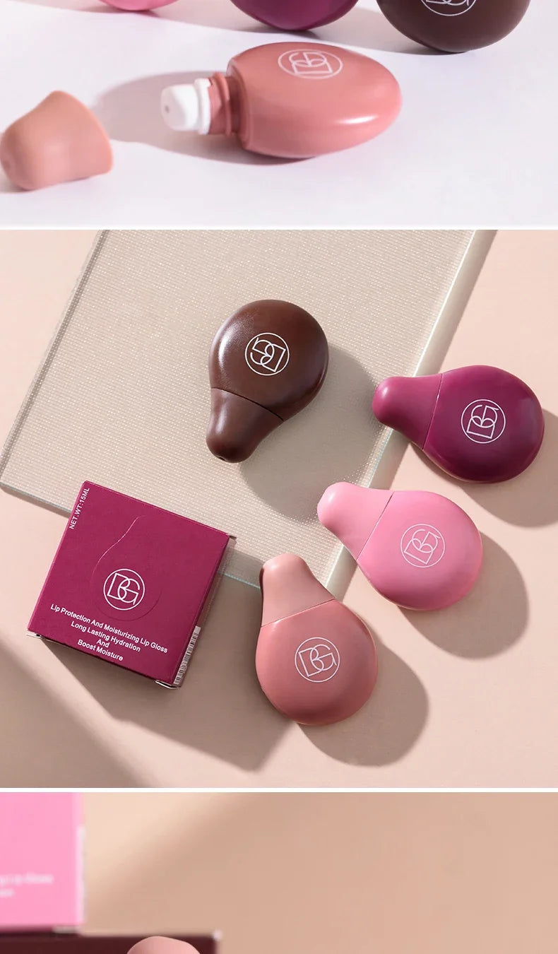 BEAUTY GLAZED 4Color Lipgloss Lip Oil Teens Moisturizing Lipstick Lip Balm High Shine And Lip Gloss Long-Lasting Dry Lip Care