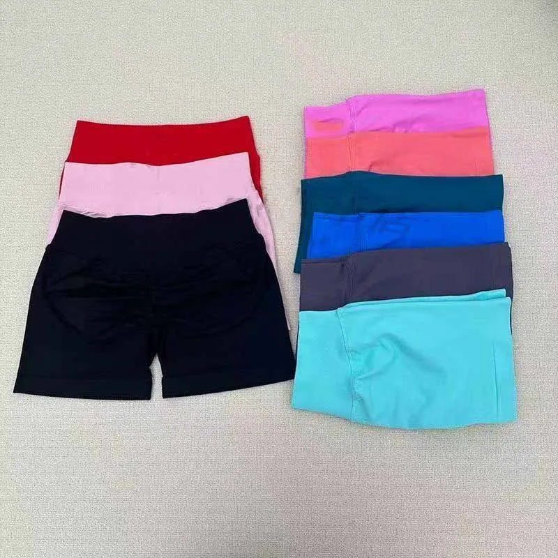 DFyoga impact Shorts  Low Waist Seamless Shorts Scrunch Bum Gym Shorts Workout Biker Short Stretch Fitness Clothing