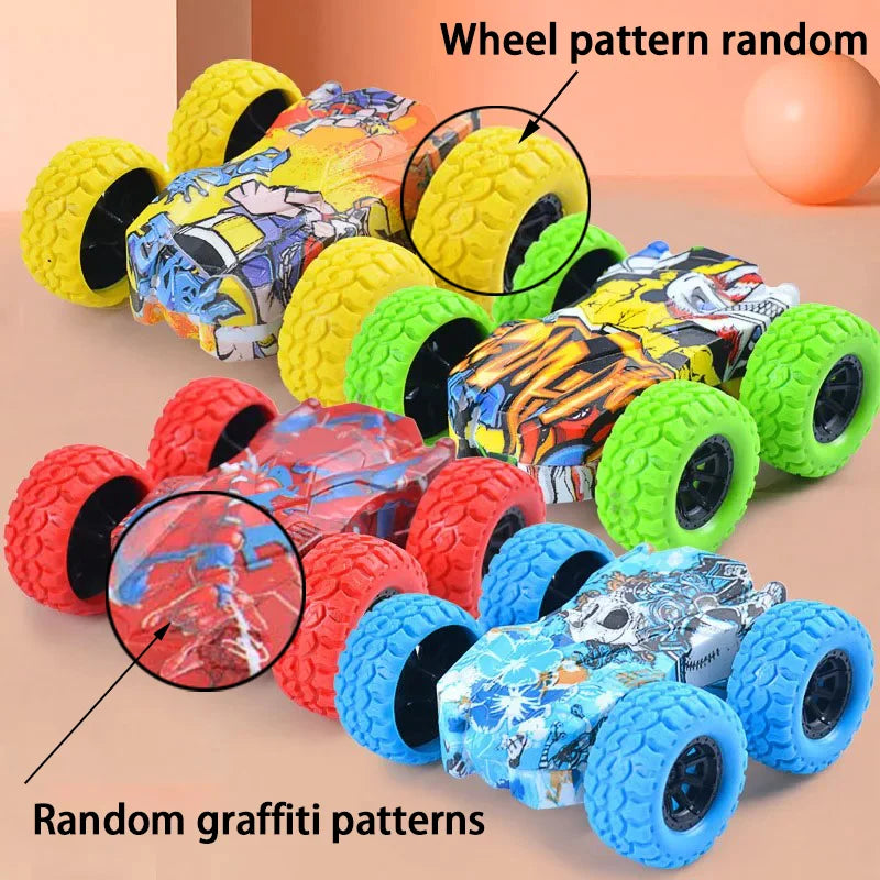 Children's toy car fun double-sided car inertial safety anti-collision anti-fall Kid's anti-fall model sliding off-road vehicle