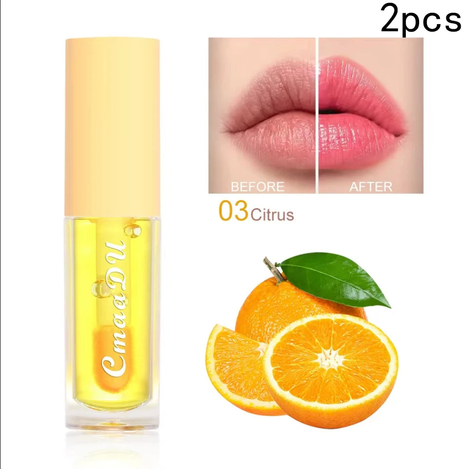 6 Color Fruit Flavor Color Change Lip Oil