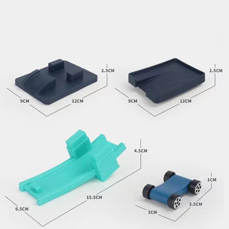 Race Track Car Ramp Toy Educational Game For Boys Children 3 4 5 Year Racing Gliding Track Toys Puzzle Gliding Rail Car Park Toy