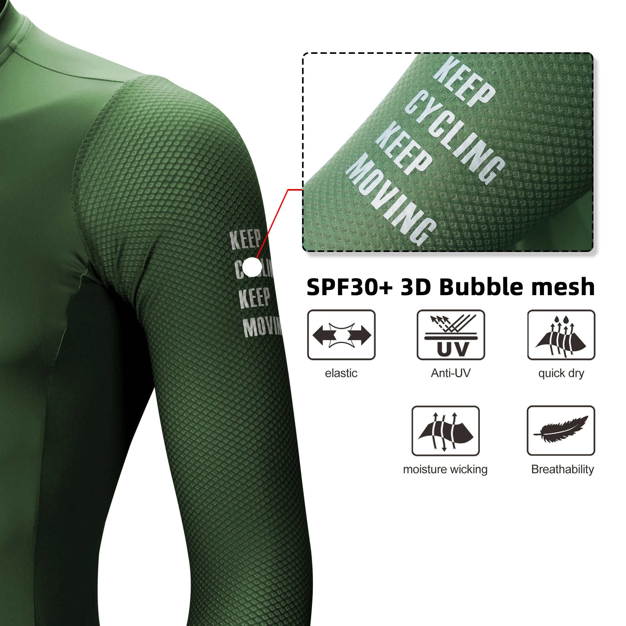 DAREVIE Cycling Jersey Long Sleeve Pro Aero Small Size 3D Bubble Mesh Cycling Jersey Men Women Breathable Man Cycling Maillot