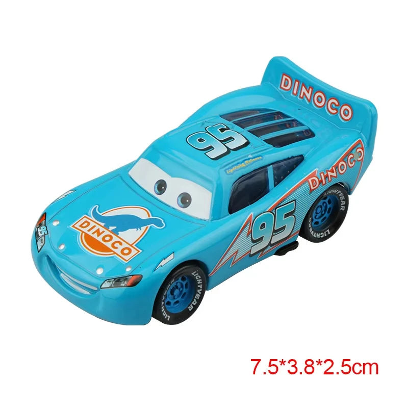 Mini Cars Disney Pixar Cars Toys Lightning McQueen Jackson Storm The King Mater 1:55 Diecast Metal Alloy Model Toys Kids Gifts
