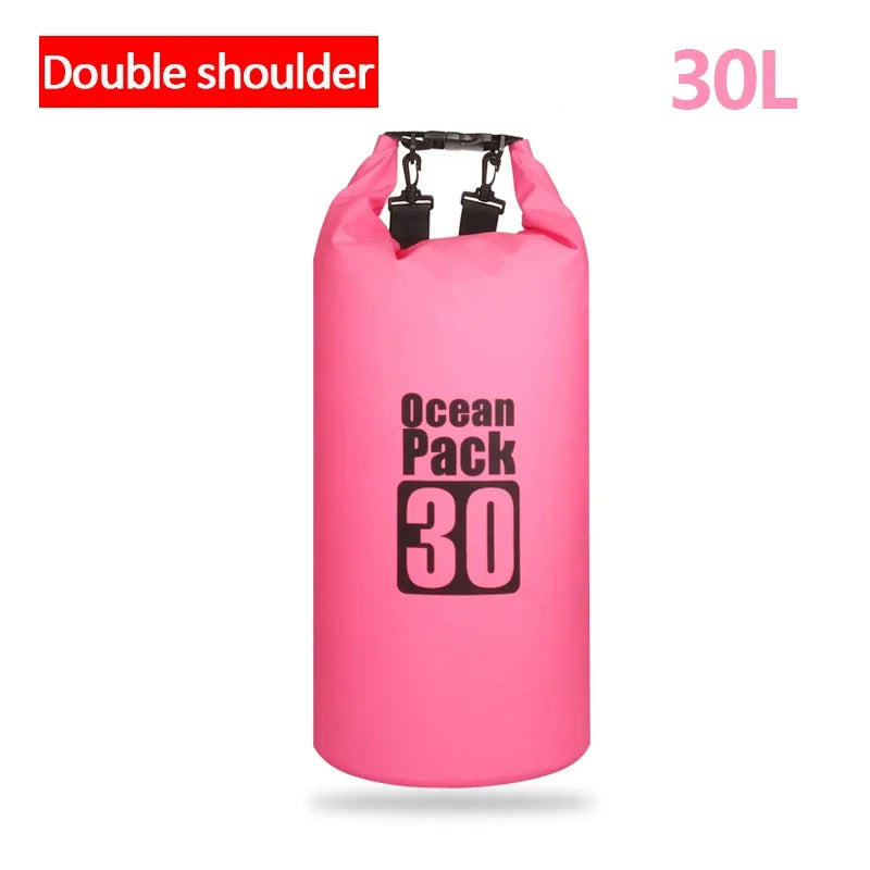 Waterproof PVC Dry Bag for Women Men 2L/5L/10L/15L/20L/30L Outdoor Sport Storage Bag for Kayaking, Boating, Fishing, Swimming