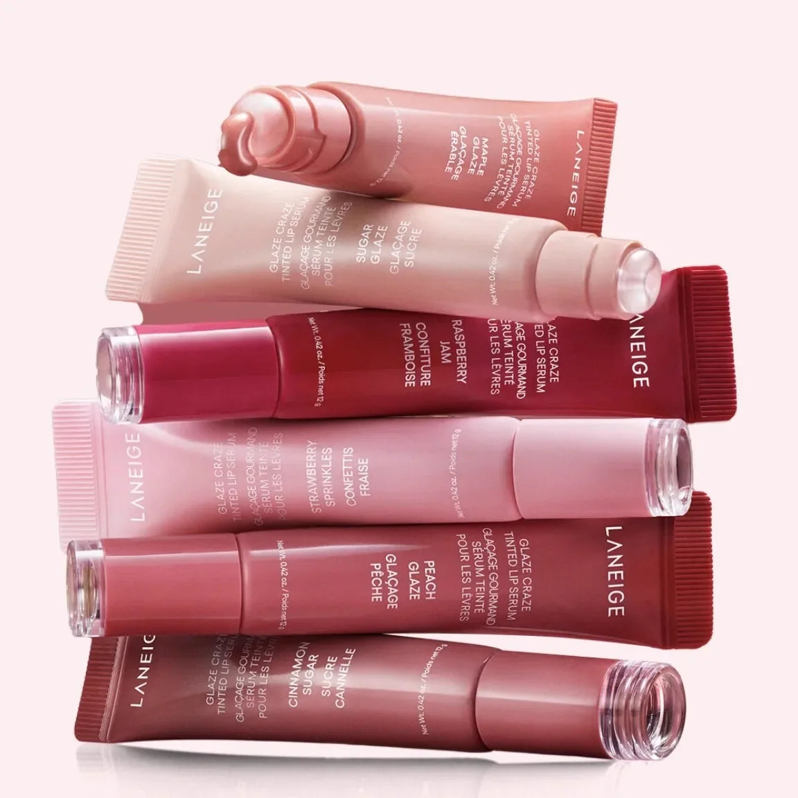 LANEIGE Hose Lip Honey Lip Glaze Moisturizing Brightening Colored Lip Balm Lips Tint Soft Tube Make Up Beauty Lips Care