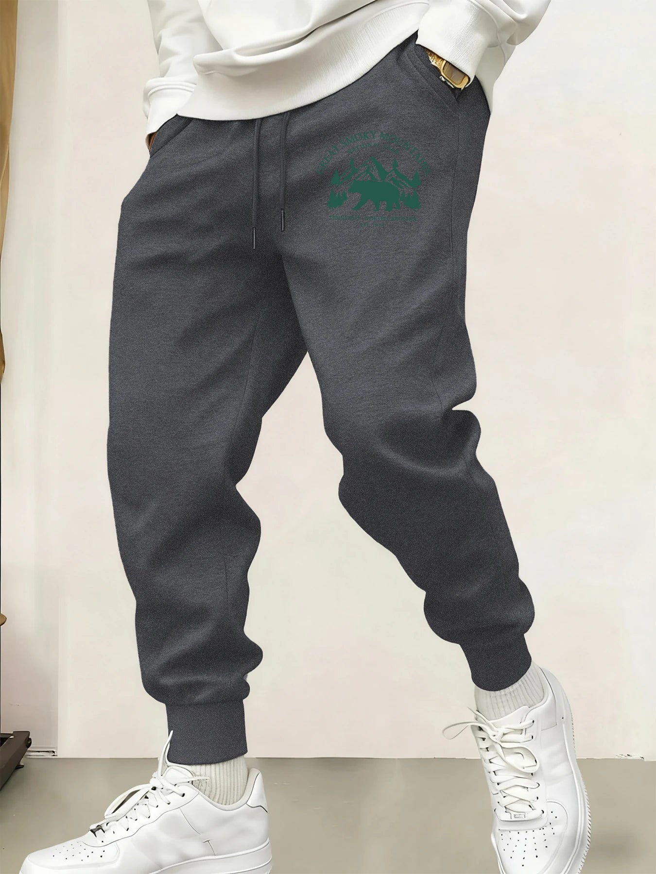 Great Smoky Mountais Nation Park Printed Mens Trousers Sport Fashion Jogging Pants Street Soft Sweatpants Autumn Comfy Clothing