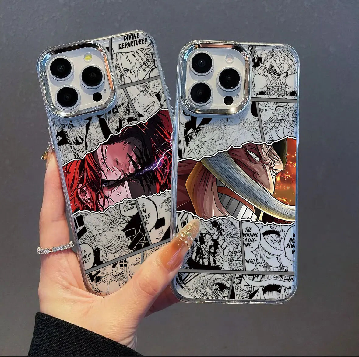 Anime New Black Phone Case For iPhone 17 16e 16 15 14 13 12 11 Pro Max 7 Air Plus Pieces Hot Ones Luffys Transparent Soft Cover