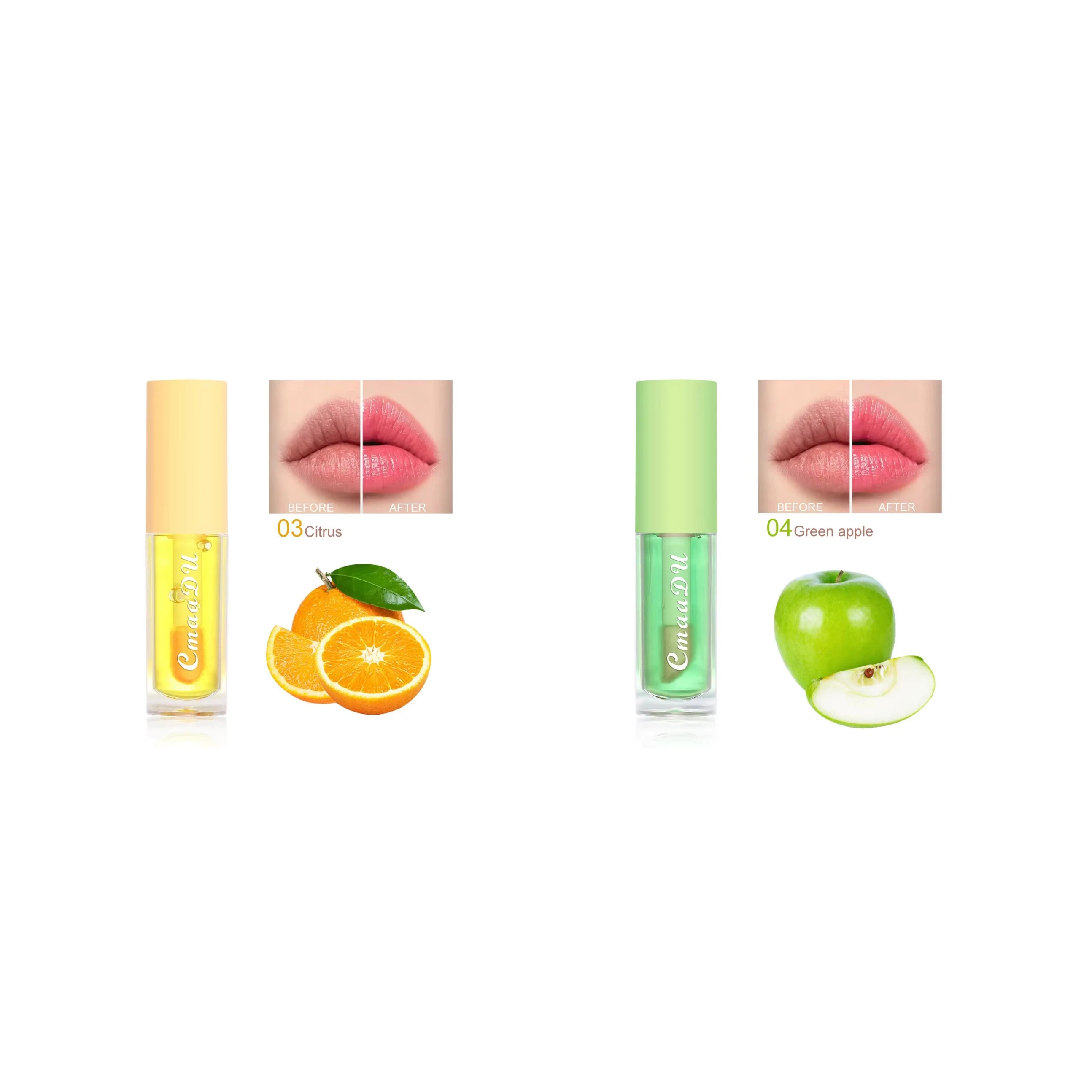 6 Color Fruit Flavor Color Change Lip Oil