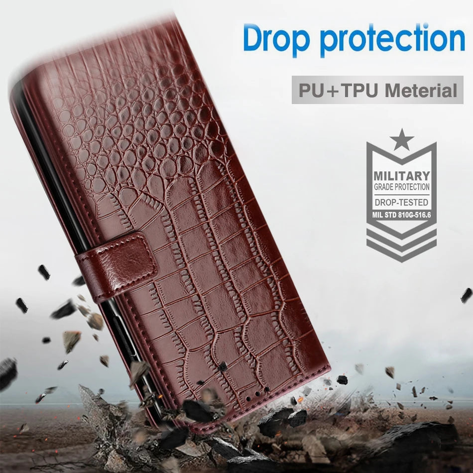 Leather Wallet Phone Case For iPhone 17 Pro Max Air 16 16Pro 16e 16Plus 15 12 14 13 11 SE XS XR X 8 7 Plus Flip Card Slot Cover