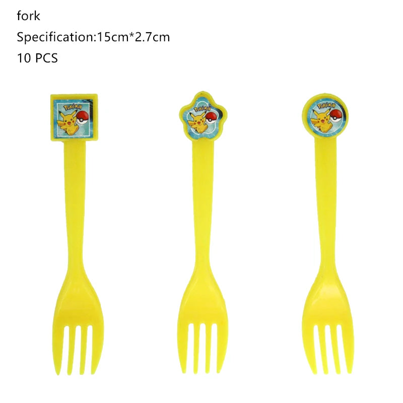 Pokemon Birthday Party Decoration New Pikachu Latex Foil Balloon Kids Disposable Tableware Event Supplies Backdrop Child Gift