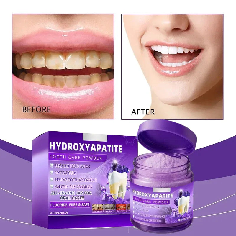 Purple Brightening Powder Enamel-Safe Toothpaste Whitening Powder Strengthen Teeth And Gums Tooth Repair Mineral Powder Gifts