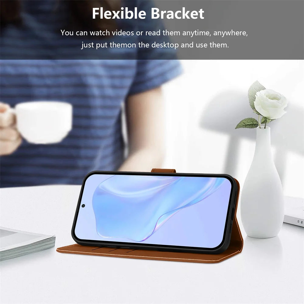 Fundas Honor 400 Smart Case Leather Flip Wallet Book Cover For Coque Huawei Honor 400 Smart LGN-NX1 Magnetic Protect Phone Case