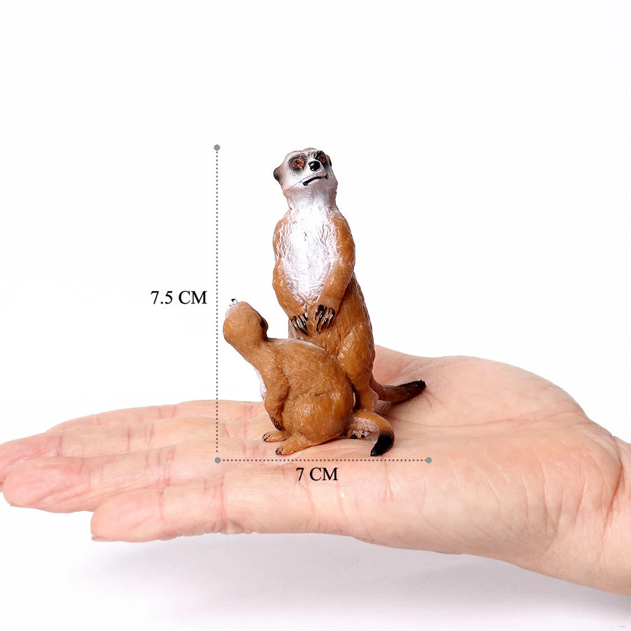 Realistic Woodland Creatures Figurines Toys Raccoon,Beavers ,Badger,Anteater,Platypus Easter Eggs Education Birthday Gift