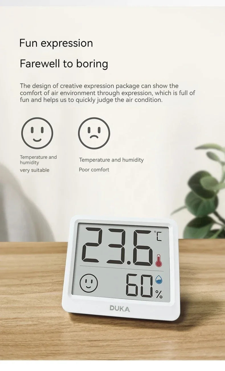Xiaomi DUKA Atuman 2.5 Inch LCD Electronic Digital Temperature Humidity Meter Indoor Mini Thermometer Hygrometer Weather Sensor