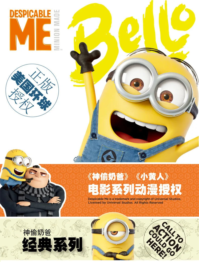 Authentic Full Series Toys Set Miniones Kevin Bob Gru 3d Eye Despicable Miniones With Action Figures Toys For Kids Gifts