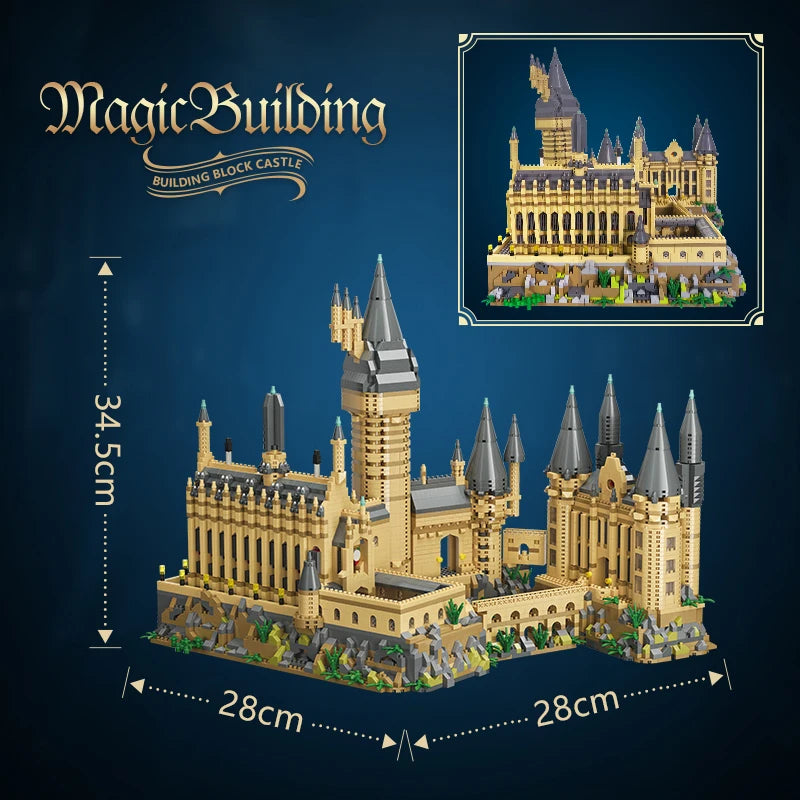 6000+Pcs Harry Potter Mini Building Blocks Sets Birthday Gifts for Kids Children Adult Magic Castle 3.5mm Blocks Creative Toys