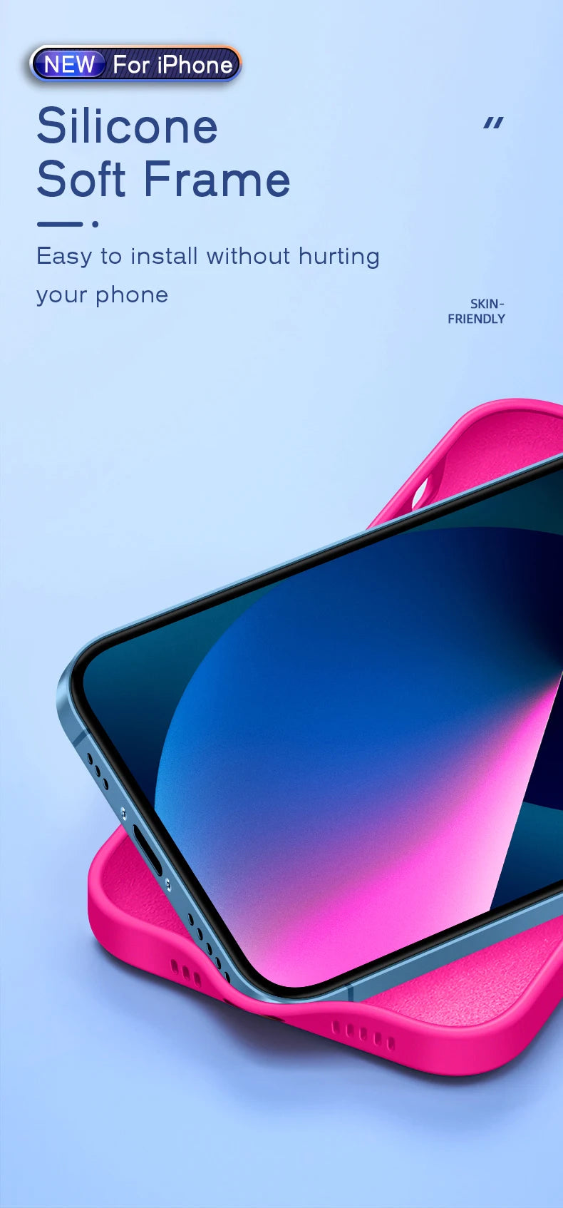 Official Phone Case For IPhone 17 Air 16 15 14 13 11 12 17 Pro Max Plus Silicone Solid Color Fall and Collision Protection Cover