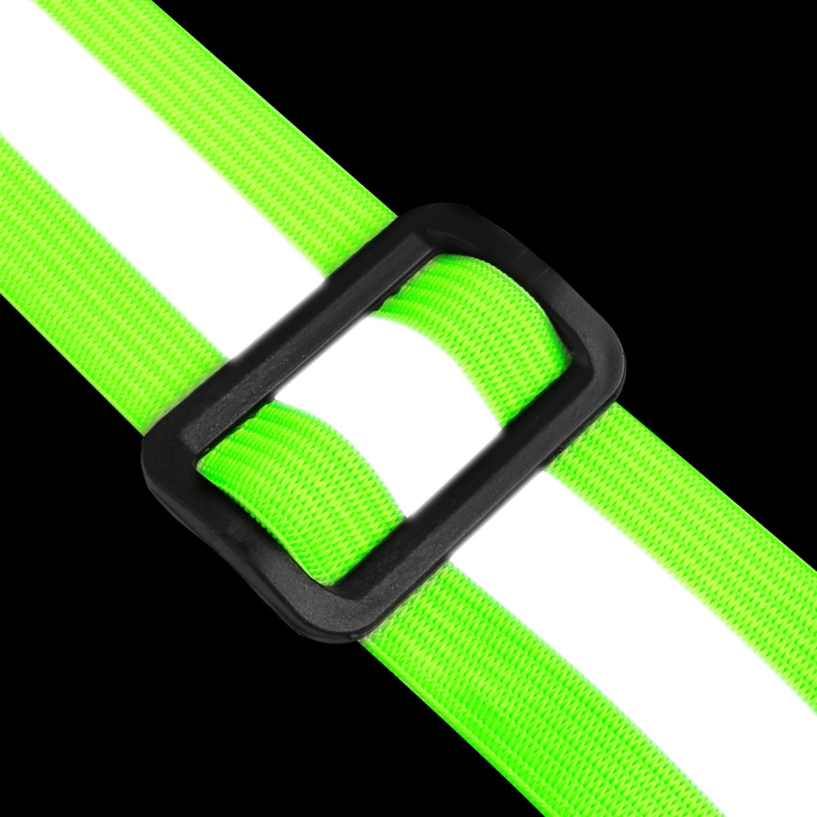 LED Running Vest USB Rechargeable Reflective Glowing Reflector Straps High Visibility Night Running Riding Clothing Elastic Band