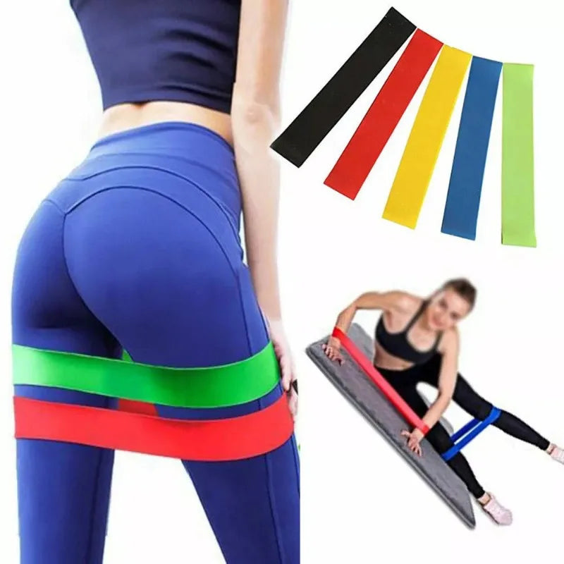 Various Color Yoga Sport Resistance Bands gym equipment TPE Home Fitness Elastic Bands Pilates strength training   workout