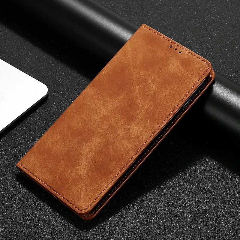 Luxury PU Leather Case For Samsung Galaxy S5 S6 S7 S10E S20 S21 S20 Ultra FE Edge S8 S9 S10 Lite Plus Flip Phone Case Cover  Bag