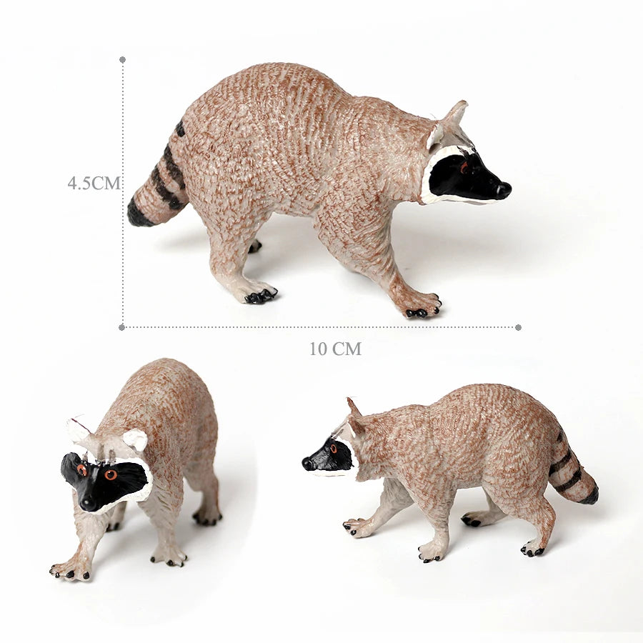 Realistic Woodland Creatures Figurines Toys Raccoon,Beavers ,Badger,Anteater,Platypus Easter Eggs Education Birthday Gift