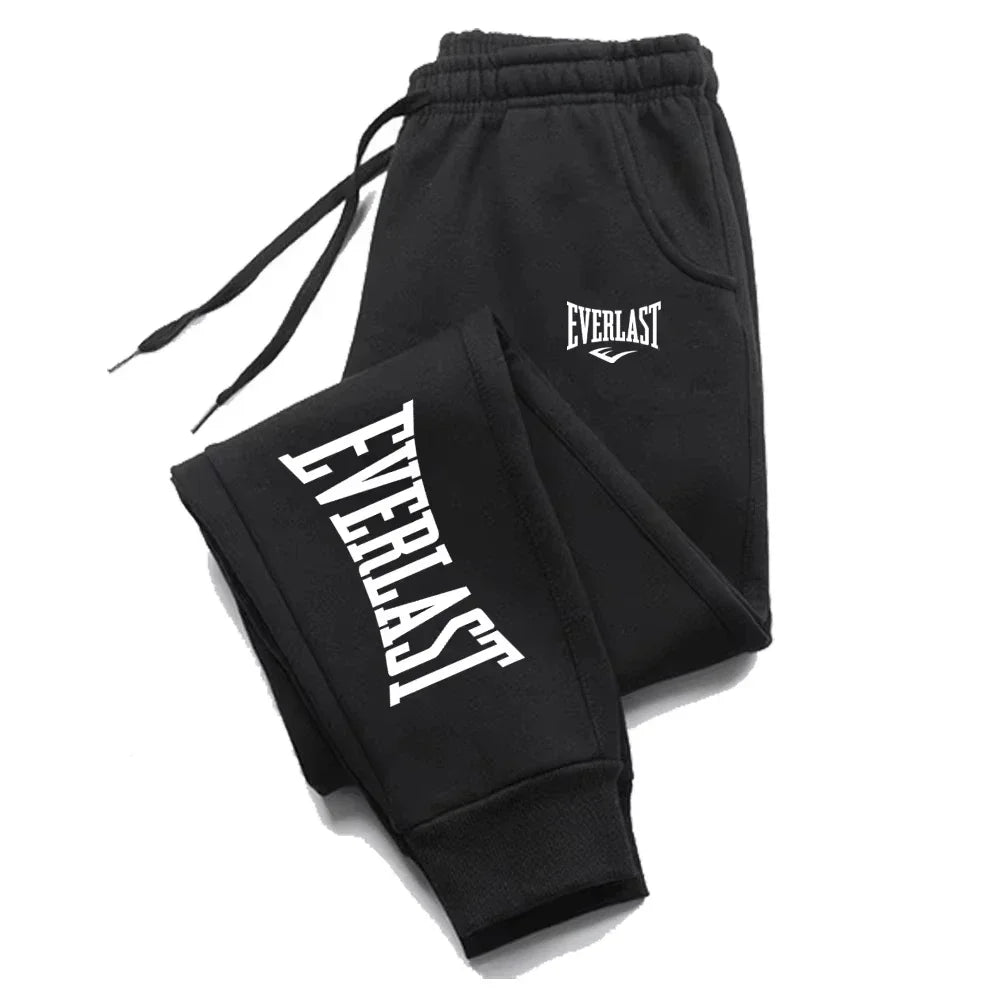 EVERLAST Men Women Jogging Sweatpants Running Trousers Fleece Streetwear Sport Oversized Jogger Sweat Pants 2025 Clothing