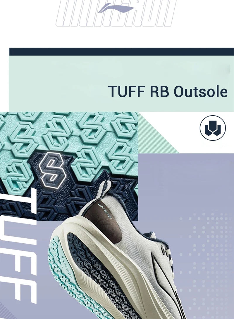 Li-Ning Men RED HARE 8 Racing Running Shoes LIGHT FOAM ULTRA Reflective Cushion Stable Shoes LiNing Light Sneakers ARPV001