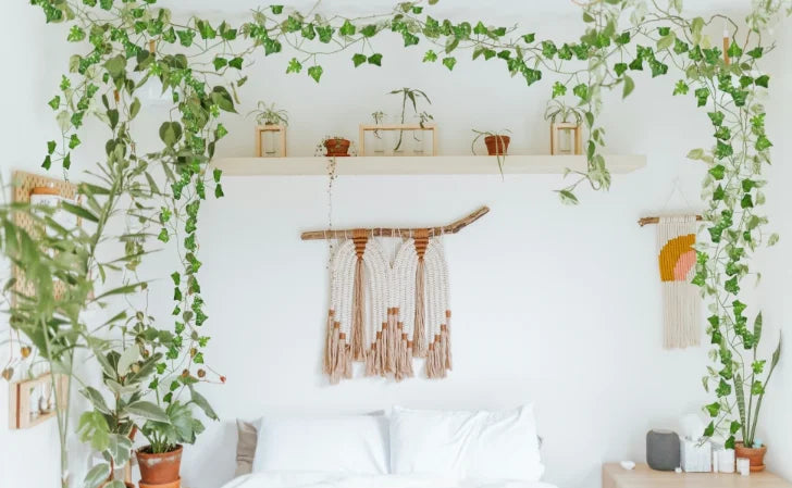 2.1M Green Ivy Leaf Hanging Vine Artificial Garland Silk Wall Plant Home Garden Decoration Wedding Party DIY Fake Wreath Leaves