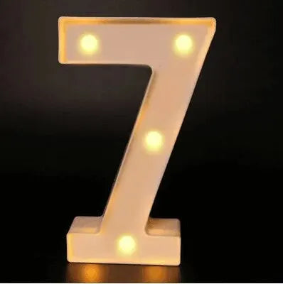 Number Letter Lamp Luminous Alphabet LED Lights Decororation Night Light for Home Wedding Birthday Christmas Party Decoration