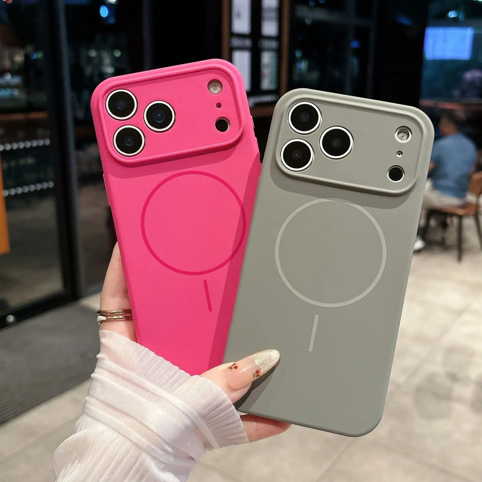 Liquid Silicone Phone Case For Magsafe For iPhone 17 16 15 14 13 Pro Max Air Plus Cases Magnetic Wireless Charging Soft Cover