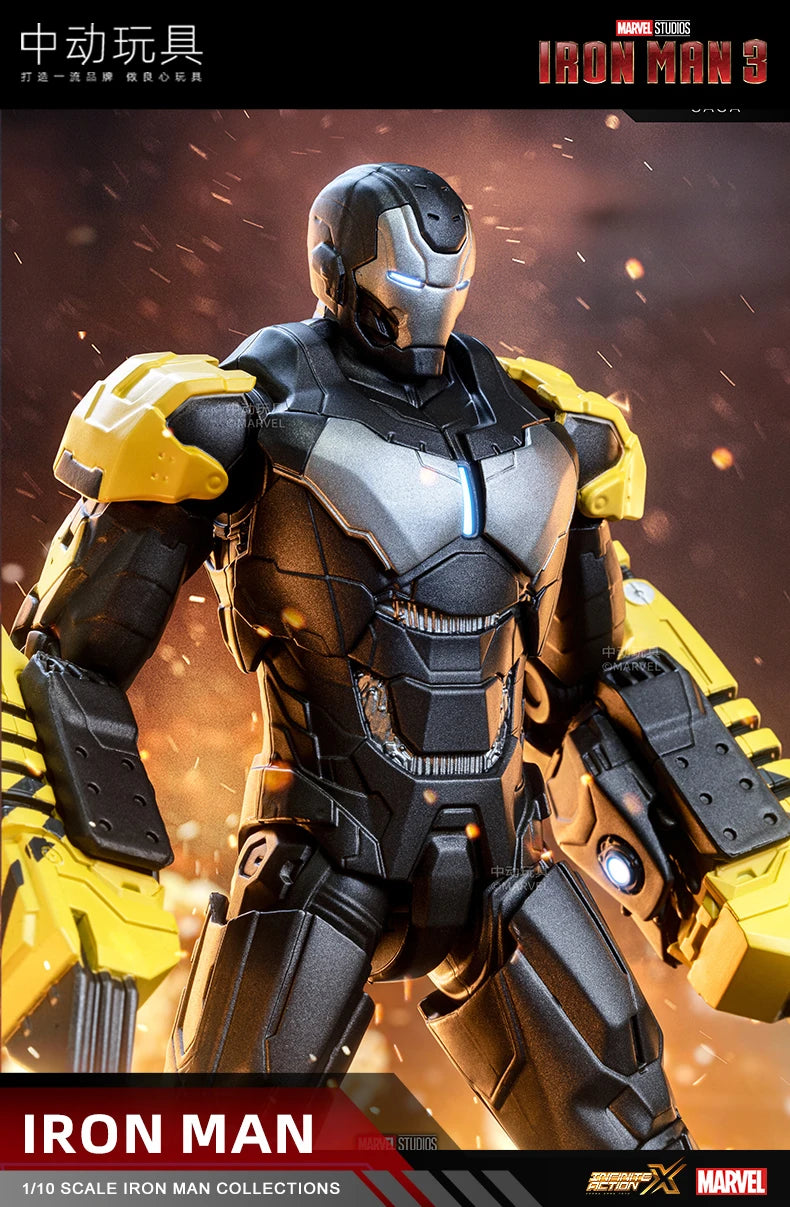 1:10 ZD Toys Iron Man MK25 Striker MK26 Gamma MK36 Peacemaker MK40 MK2 War Machine MK15 Sneaky Action Figure Collections Gift