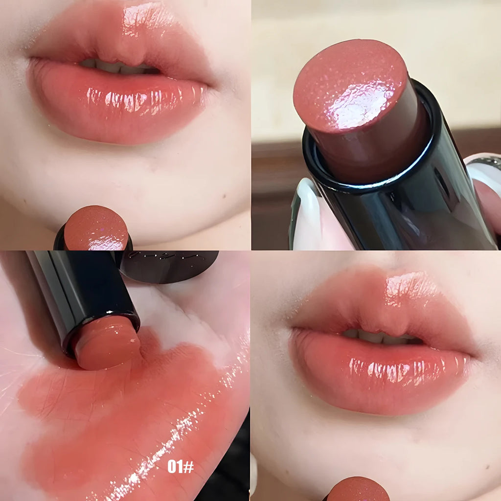 Lipstick red brown lipstick waterproof moisturizing mirror lipstick lip gloss natural long-lasting makeup Valentine's Day gift