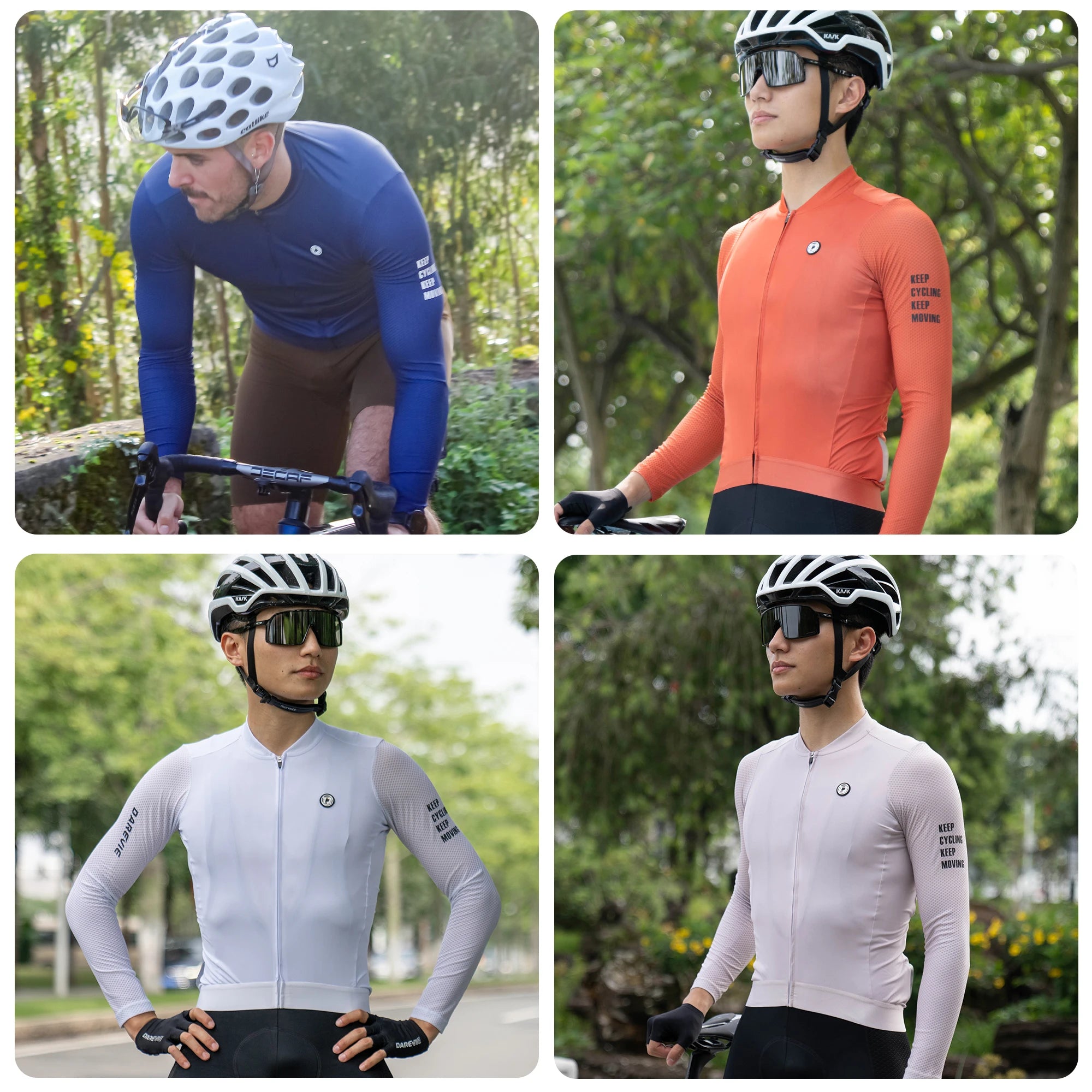 DAREVIE Cycling Jersey Long Sleeve Pro Aero Small Size 3D Bubble Mesh Cycling Jersey Men Women Breathable Man Cycling Maillot