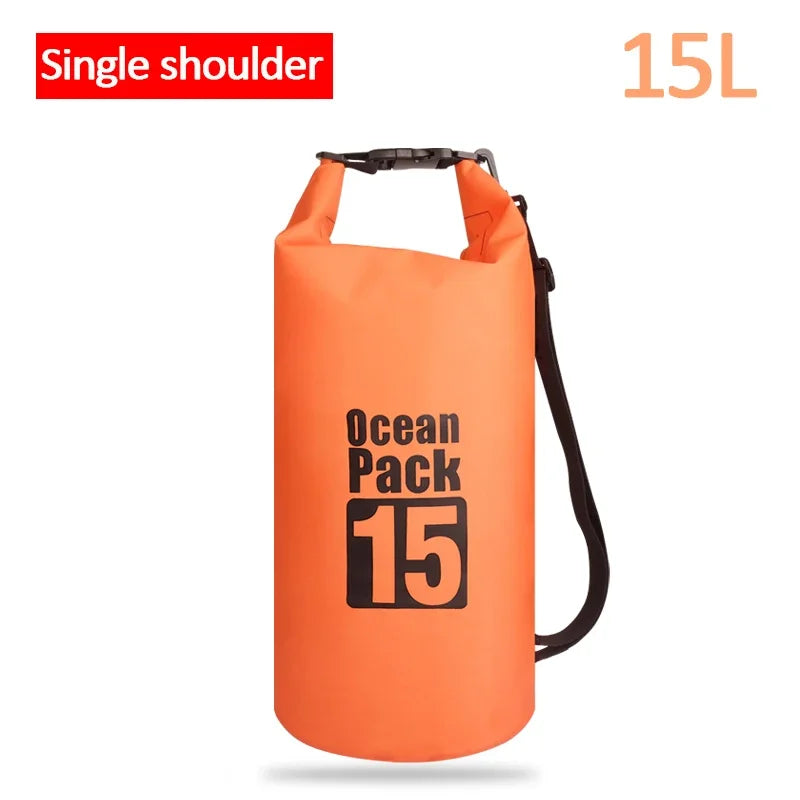 Waterproof PVC Dry Bag for Women Men 2L/5L/10L/15L/20L/30L Outdoor Sport Storage Bag for Kayaking, Boating, Fishing, Swimming