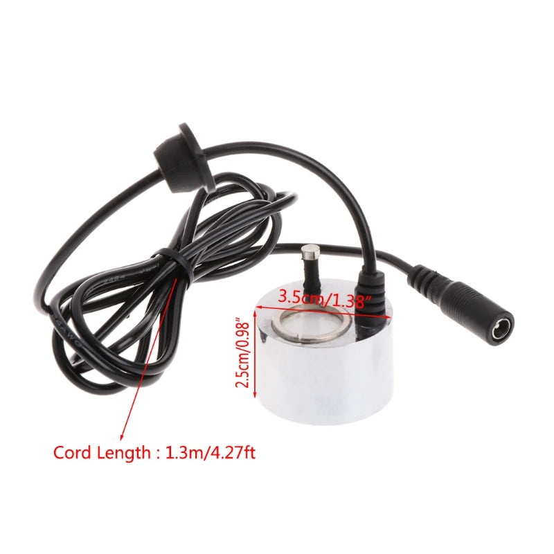 2023 New Maker Fogger Water Fountain Pond Fog Machine Atomizer Air Humidifier with Red LED Light for Office Home Aquarium