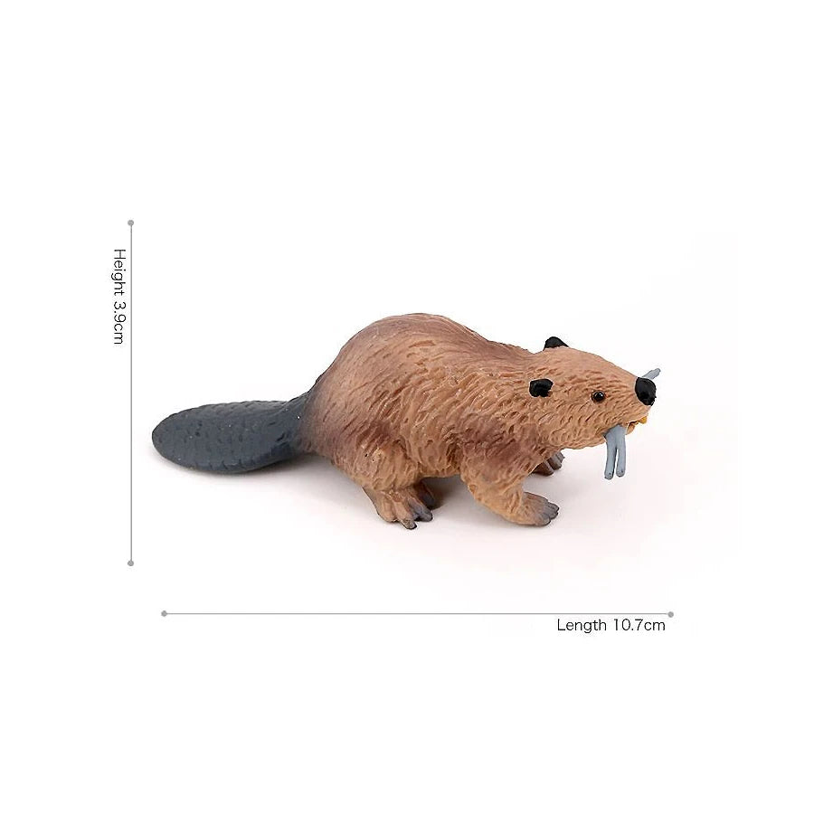 Realistic Woodland Creatures Figurines Toys Raccoon,Beavers ,Badger,Anteater,Platypus Easter Eggs Education Birthday Gift