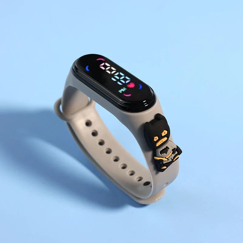 Disney Stitch LED Waterproof Kids Digital Watch Spiderman Hulk Children Watch Sports Touch Electronic Watch  Kids Gifts