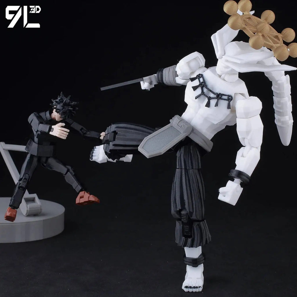9L3D Printed Anime Jujutsu Kaisen Sukuna Yuji Yuta Satoru Gojo Lucky Dummy 13 Movable Shapeshift Action Figures Mannequin Toys